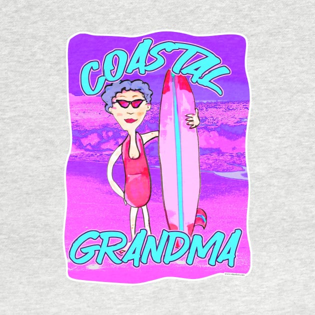 Coastal Grandma Epic Trend Fun Cartoon by Tshirtfort